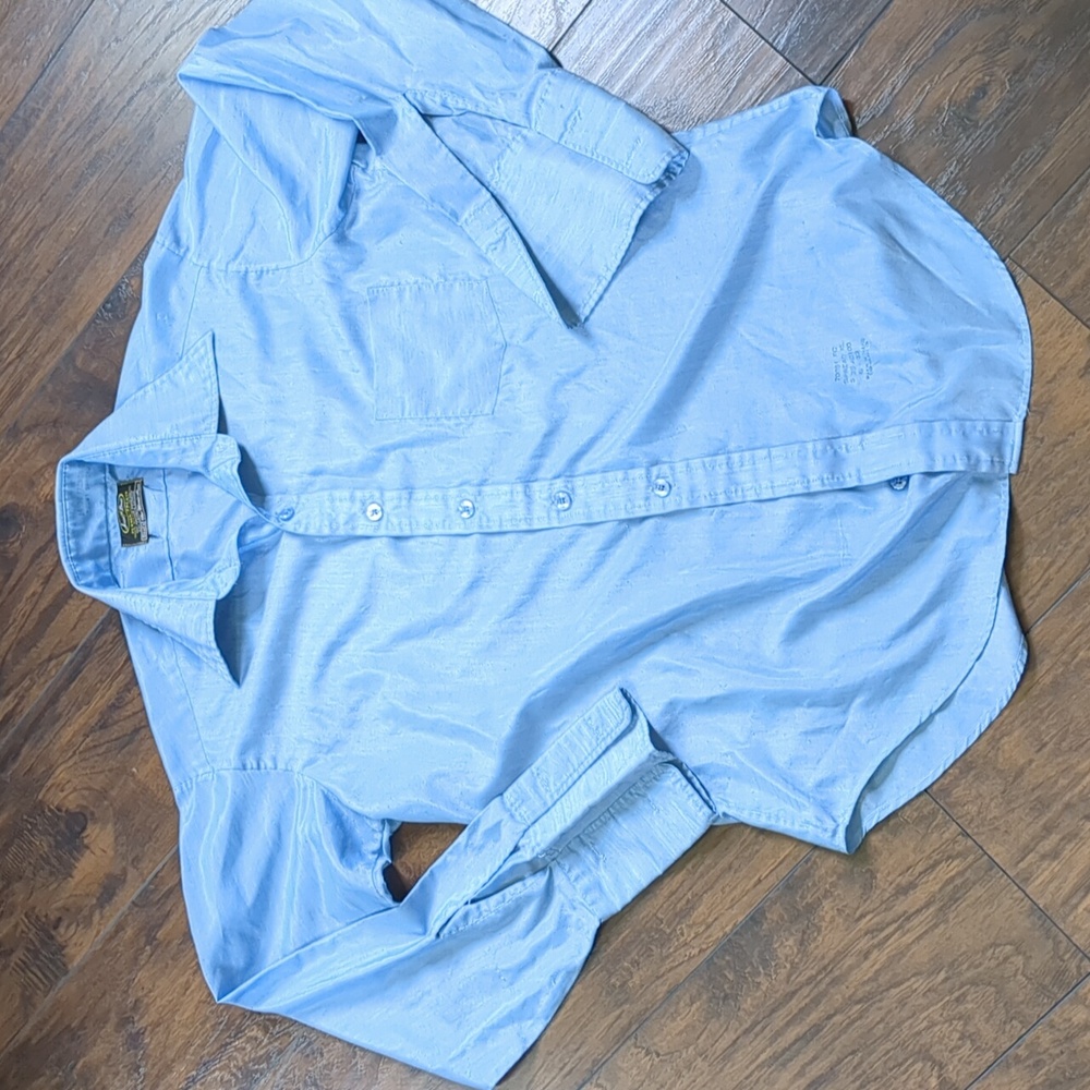 Vintage Sears Best Button up Shirt Perma Prest French Cuff